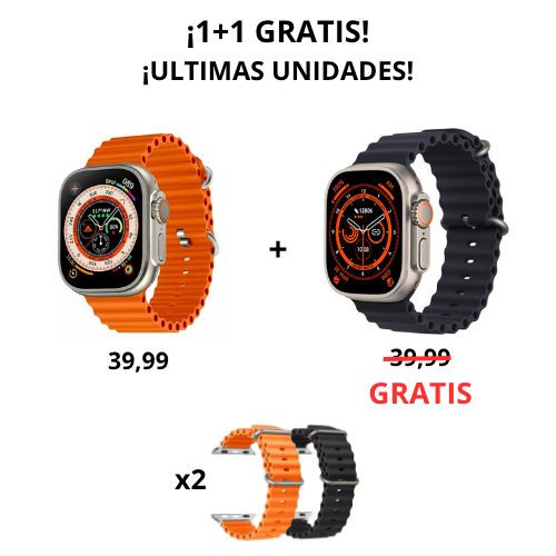 ¡1+1 GRATIS! Smartwatch M4Ultra Pro + Correa de Regalo 🎁
