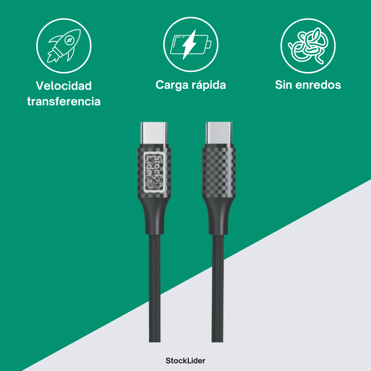 CABLE DE CARGA TIPO C - TIPO C 1M M4 Ultra Pro